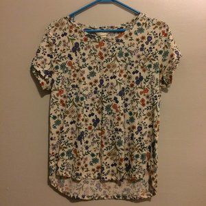 4/$25 Cute floral printed top